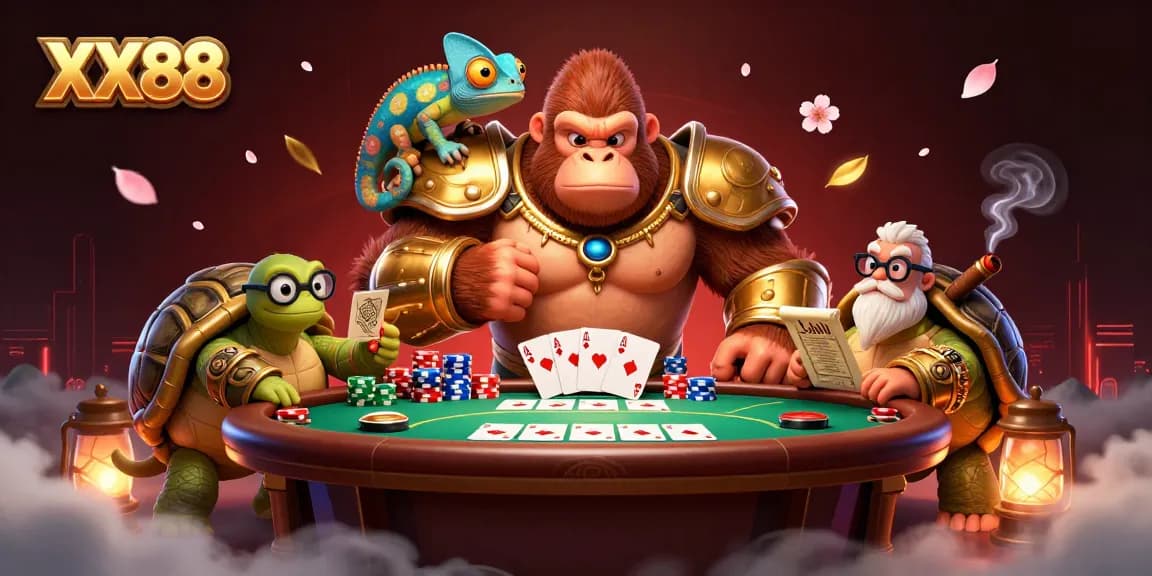 Engage with electrifying gameplay at XX88 as the gorilla king leads an epic casino adventure.