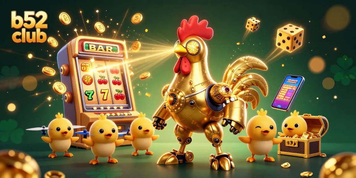 Exciting gameplay at b52 club featuring a dynamic slot machine scene with vibrant animations.
