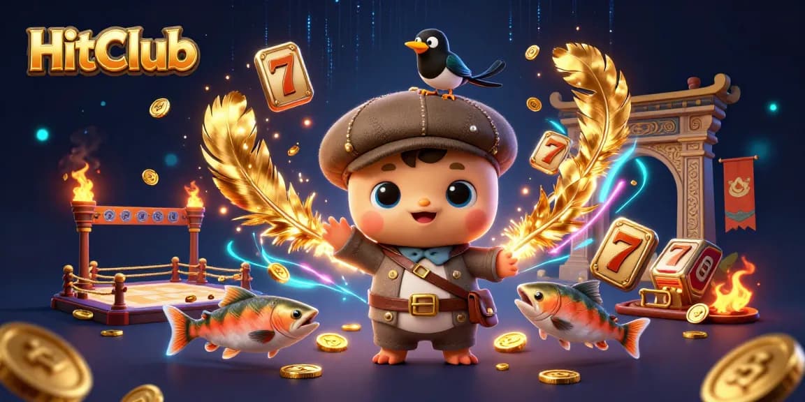 Engaging HitClub scene showcasing playful Nessie and gold-obsessed characters amid dynamic gaming elements.