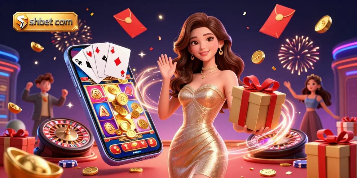 Experience vibrant excitement at shbet com in this dynamic Lunar New Year casino scene.
