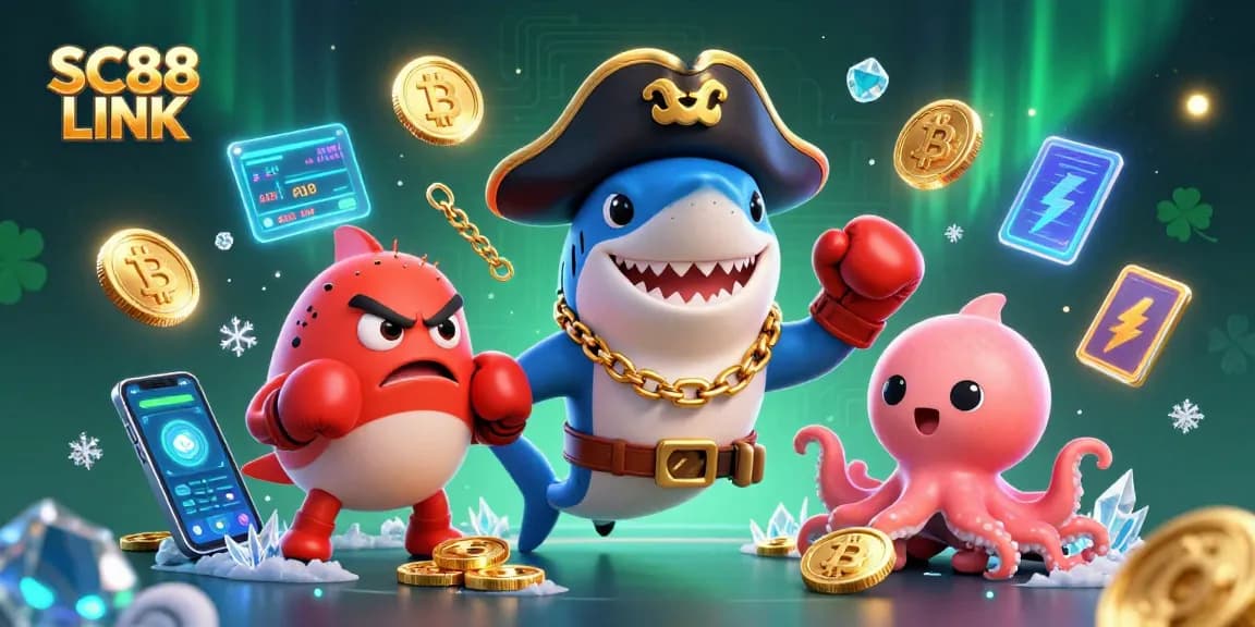 Experience thrilling games at SC88 LINK with an exciting pirate-themed casino adventure featuring unique characters.