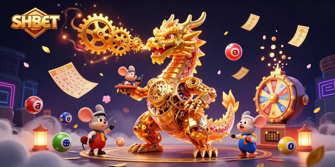 Engage in SHBET’s exciting gambling world with golden dragon and dynamic lottery elements.