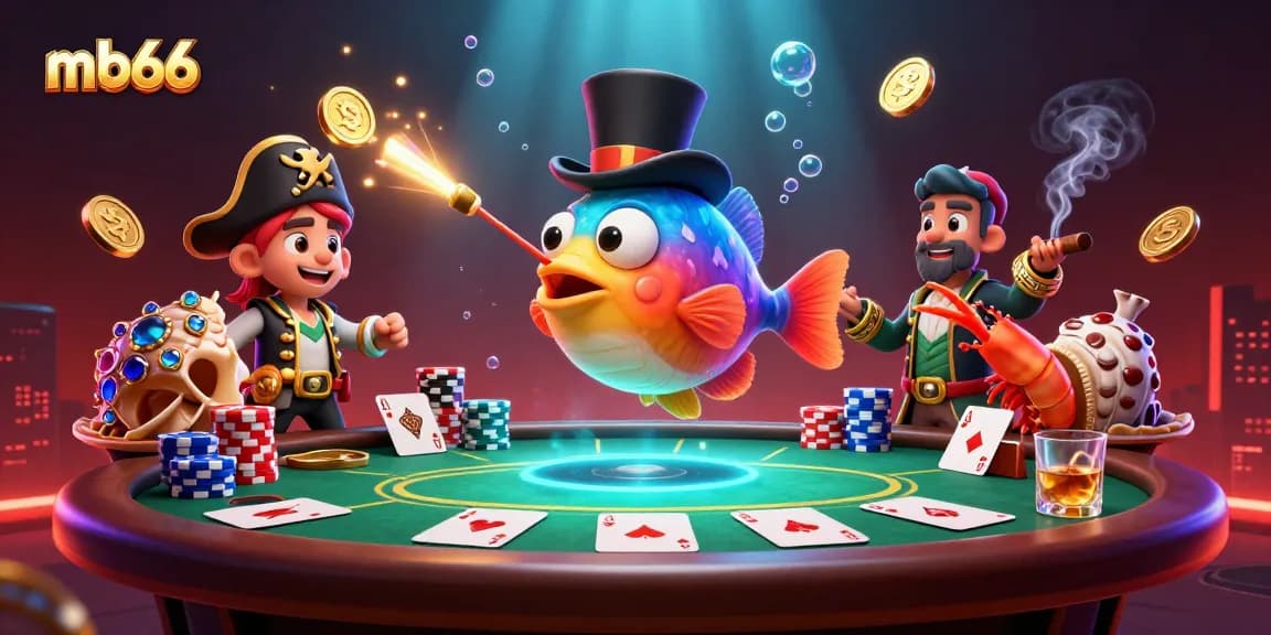 Enchant players at mb66 with a dazzling underwater poker scene featuring enchanting characters.