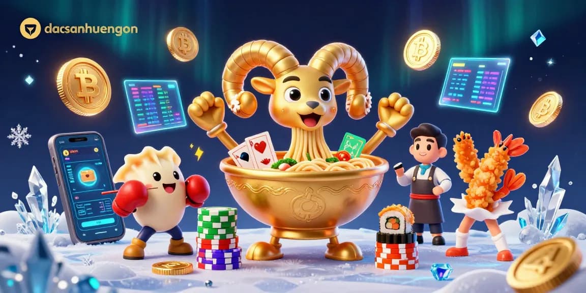 Engage in thrilling gameplay at dacsanhuengon with 3D characters and vibrant crypto elements