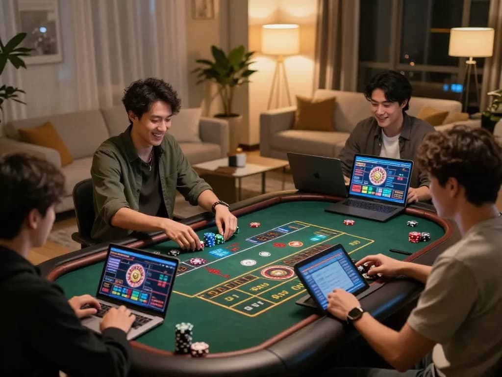 Players immersed in a live dealer game on XX88, showcasing strategic bets and interactive gameplay.