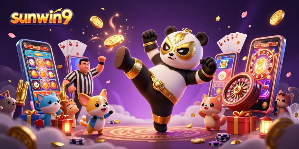 Experience excitement with sunwin9 in a vibrant casino action scene featuring diverse engaging characters and dynamic game elements.