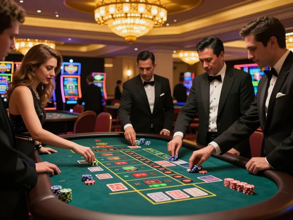Experience excitement at S8 casino with players engaged in thrilling roulette action.