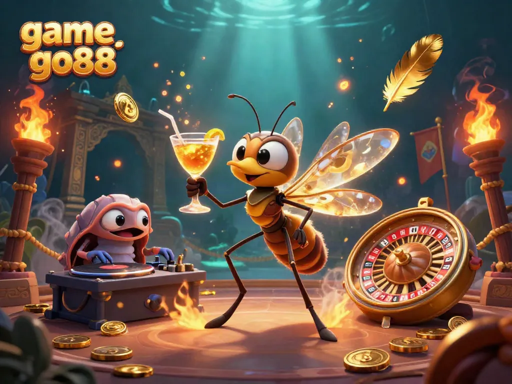 Experience the thrill of game go88 with unique characters and vibrant casino elements in a dynamic setting.