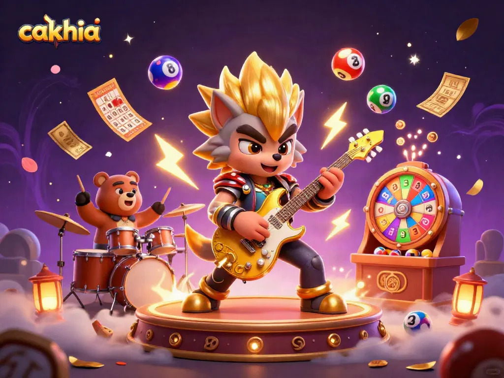 Experience thrilling gameplay with cakhia’s rock star wolf and vibrant casino elements.