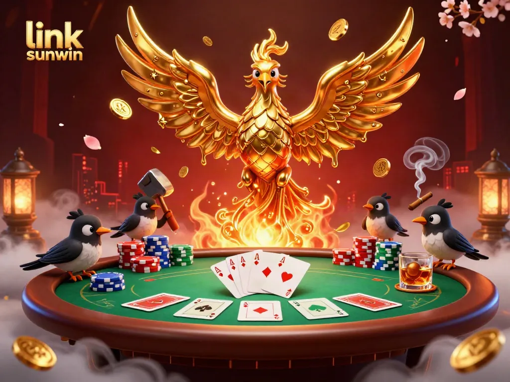 Engage with excitement at link sunwin, where gold coins and poker chips symbolize winning strategies.