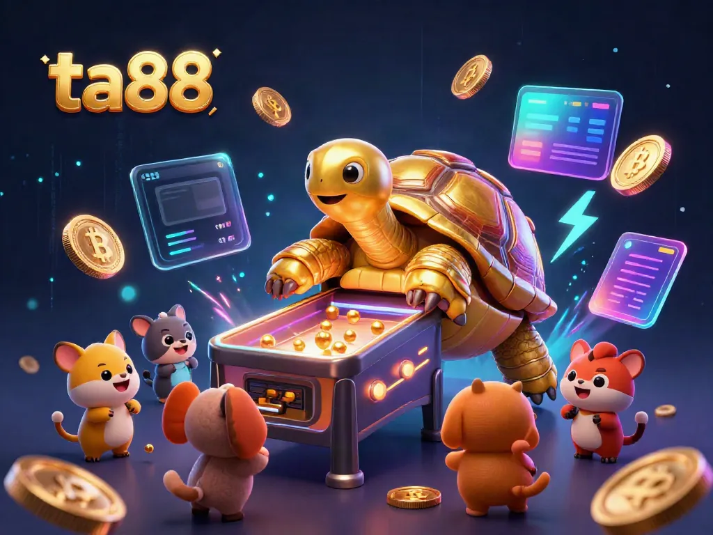 Experience the excitement of ta88 with a vibrant 3D casino illustration showcasing fun gaming elements.