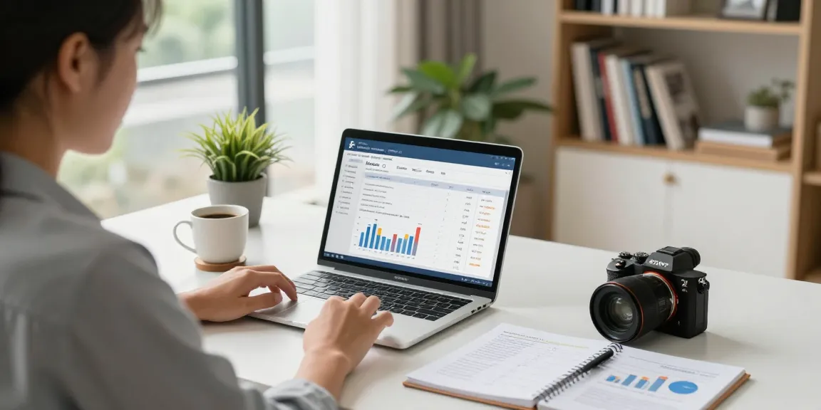 Calculate your mortgage effectively in a modern home office.