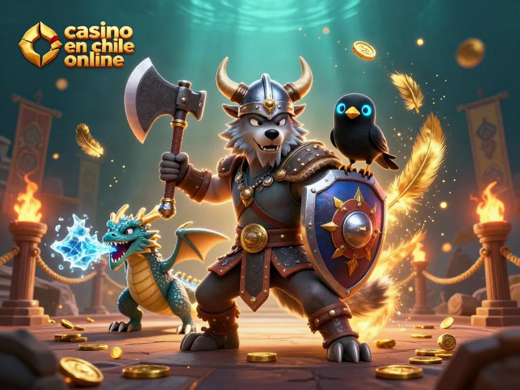 Juega en el casino en Chile online con coloridos personajes y elementos de azar emocionantes.