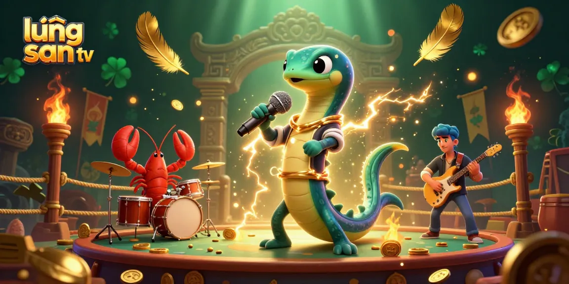 Experience the vibrant performance of lương sơn tv's electric eel DJ in an underwater casino scene filled with dynamic elements.